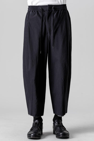 Baggy cropped pants Cotton / silk / viscose Black - DEVOA