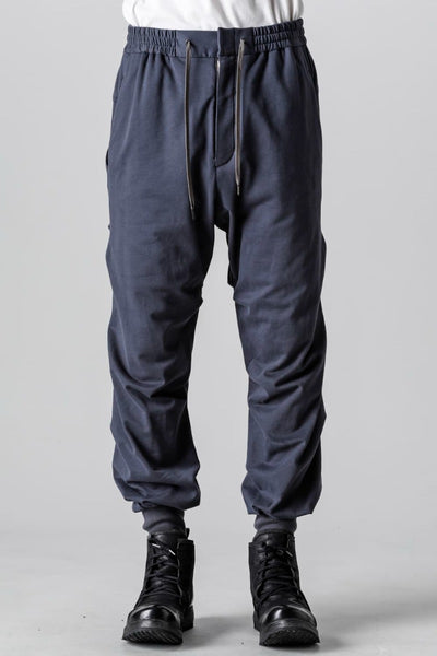 Jogger pants cotton jersey  Blue Gray - DEVOA