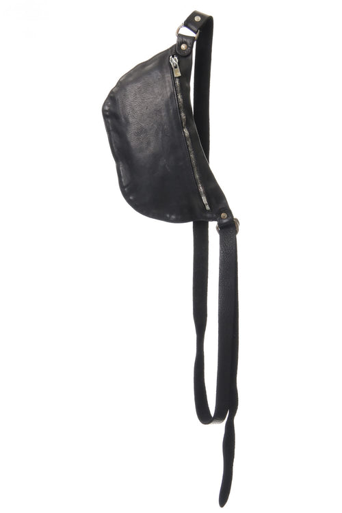 Belt Bag Soft Horse Full Grain Leather BLK/T - Q100 - Guidi