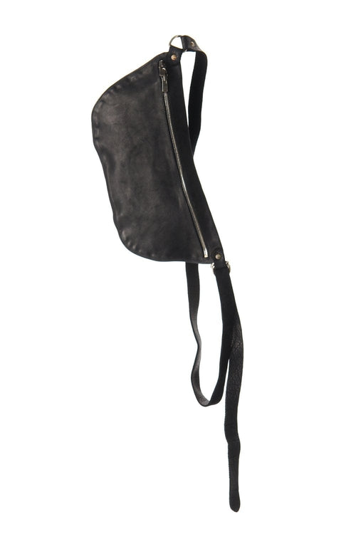 Belt Bag Q10M Soft Horse Full Grain Leather Black - Guidi