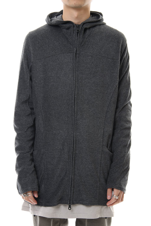 CROSS NECK HOODIE C.Gray - RIPVANWINKLE