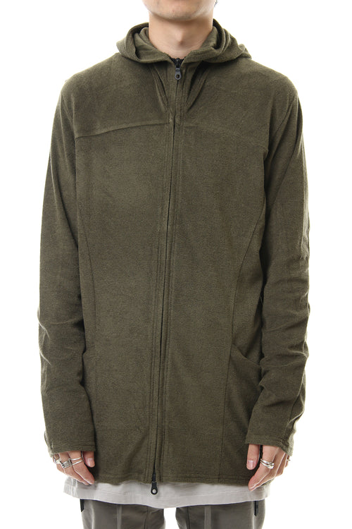 CROSS NECK HOODIE Khaki - RIPVANWINKLE