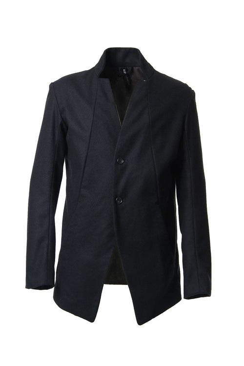 NOTCHEDLESS JACKET Black - RIPVANWINKLE