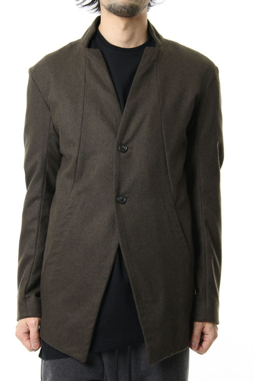 NOTCHEDLESS JACKET Khaki - RIPVANWINKLE