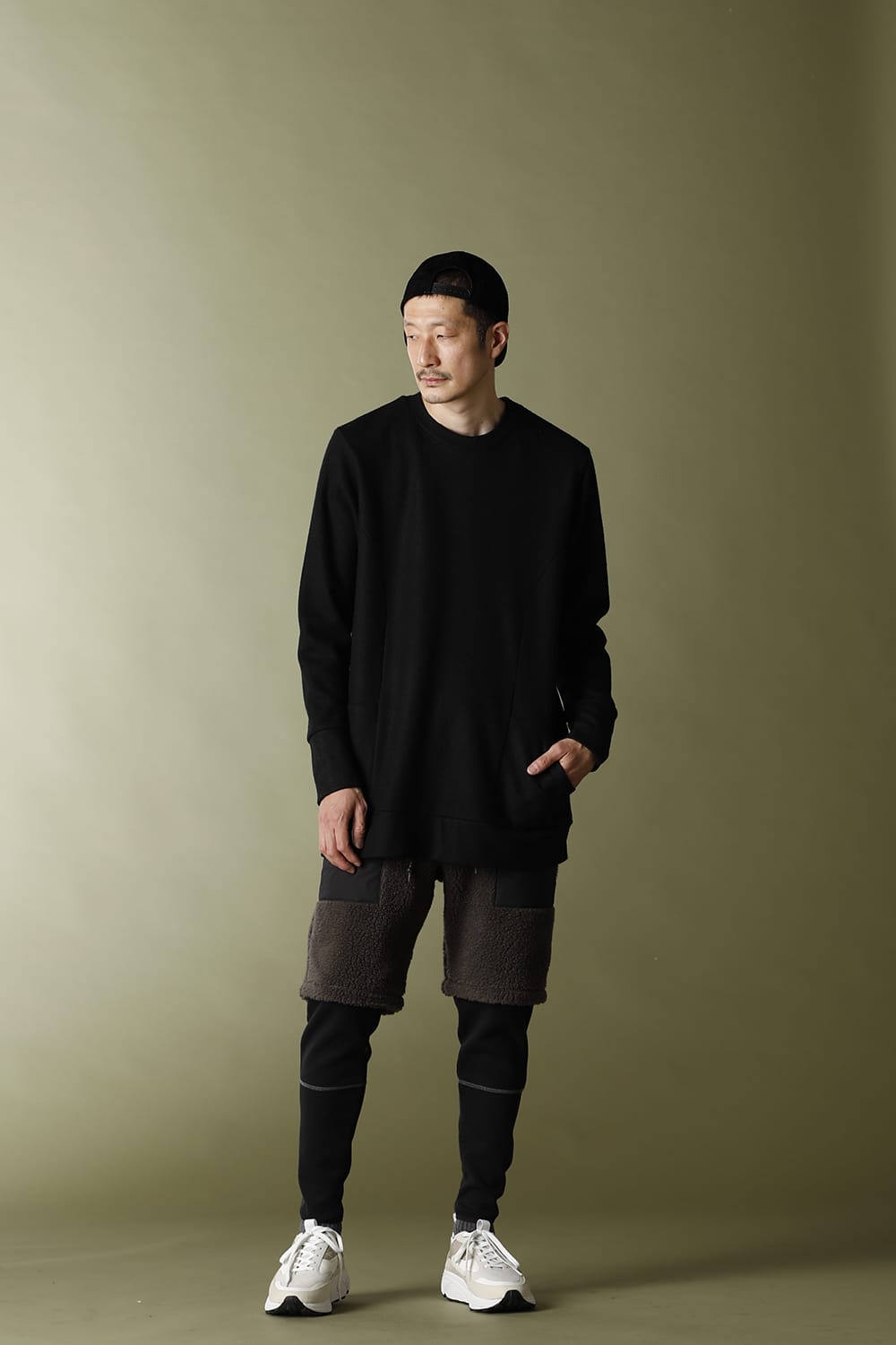 RB-327-Black | Wool Jersey P/O Black | RIPVANWINKLE | Online Store