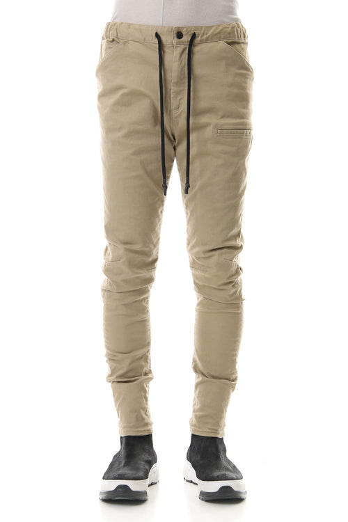 SLIM EASY PANTS Beige - RIPVANWINKLE