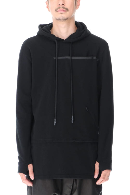 Layered Hoodie Black - RIPVANWINKLE