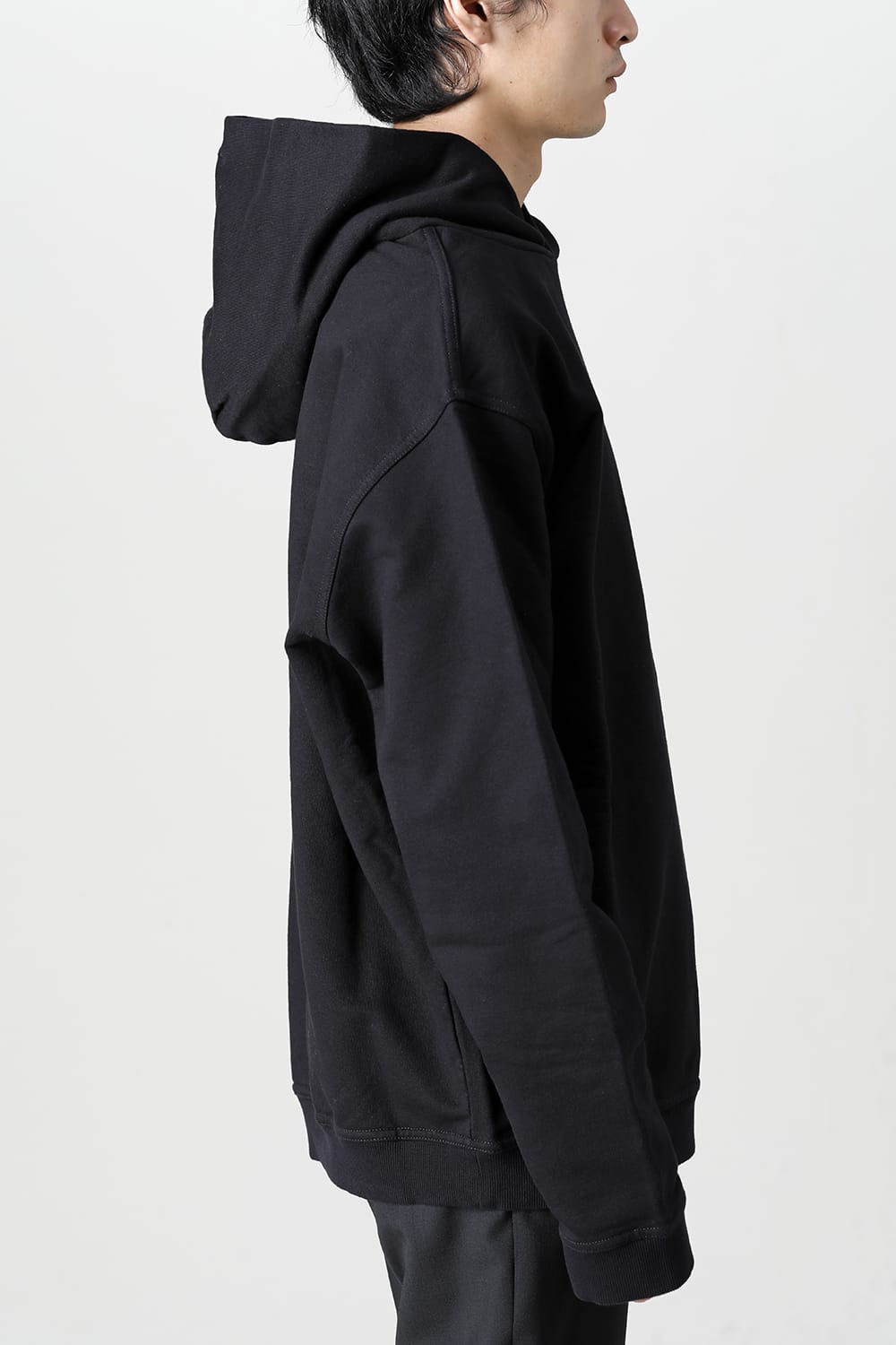 Upside Down Logo Hooded Sweatshirt in Black - Maison Margiela