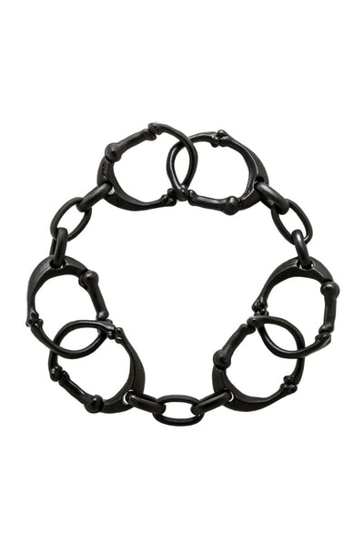 bone shaped carabiner bracelet.-S- Black - TAKAHIROMIYASHITATheSoloIst