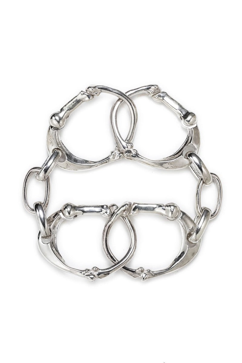 Bone shaped carabiner bracelet. L