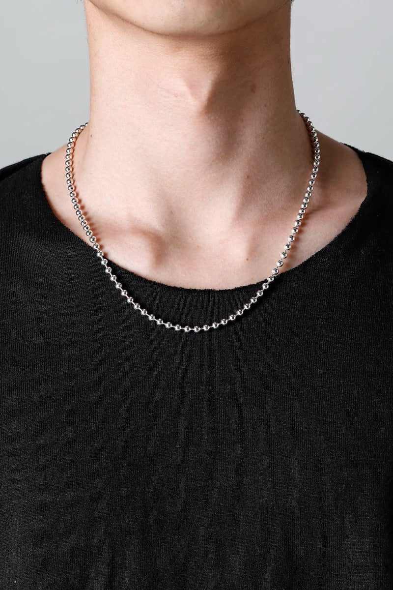 sa.0038SS23-Silver | ball chain necklace. -S- regular Silver
