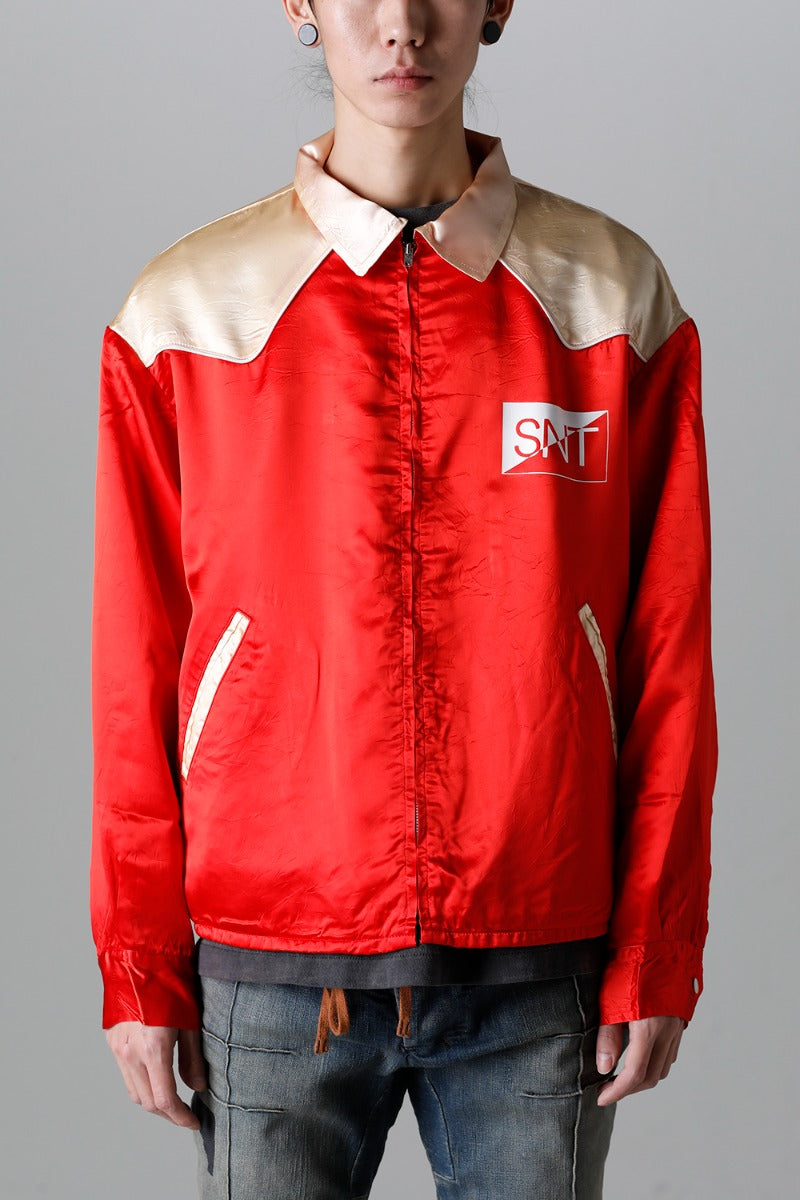 SAINT MICHAEL セントマイケル 23SS 日本製 Western Shirt Jacket ウエスタンシャツジャケット SM-S23-0000-070 L RED SAINT Mxxxxxx アウター【SAINT MICHAEL】