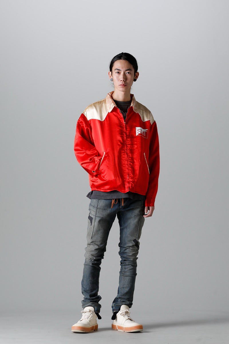 SAINT MICHAEL セントマイケル 23SS 日本製 Western Shirt Jacket ウエスタンシャツジャケット SM-S23-0000-070 L RED SAINT Mxxxxxx アウター【SAINT MICHAEL】約575cm着丈
