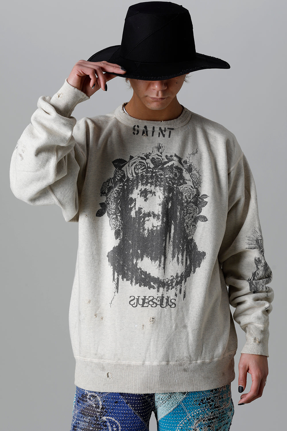 SM-S22-0000-078 | KOSUKE KAWAMURA × ©SAINT M×××××× Sweat shirt 