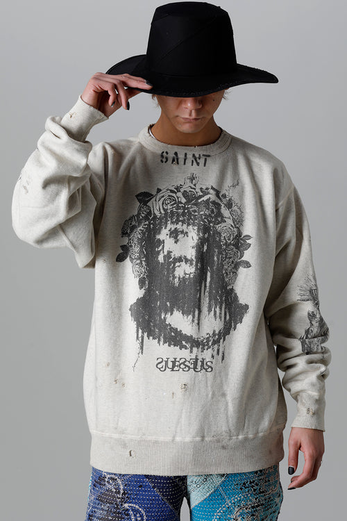 KOSUKE KAWAMURA × ©SAINT M×××××× Sweat shirt - SAINT Mxxxxxx