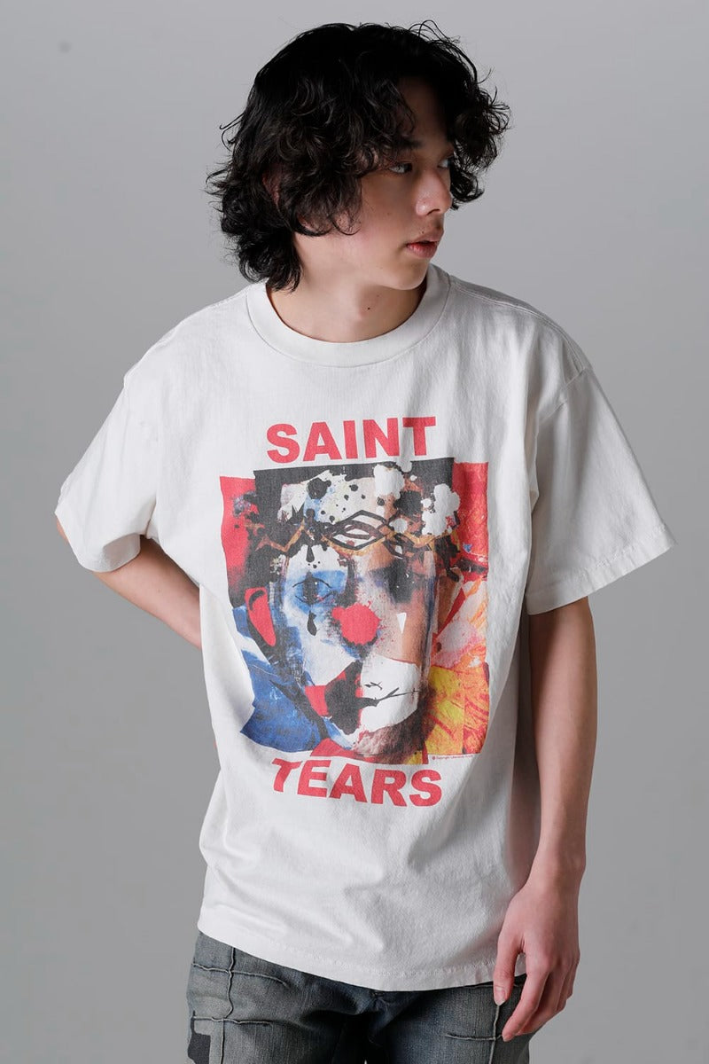 SAINT MICHAEL x DENIM TEARS SS TEE FACES - yanbunh.com