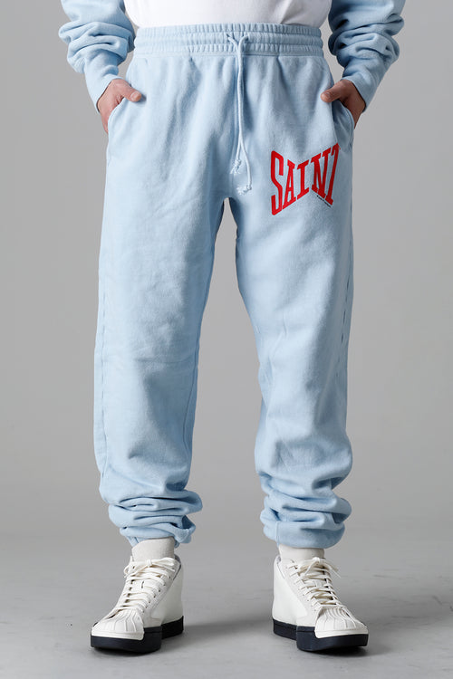 Logo Sweat pants Sax Blue - SAINT Mxxxxxx