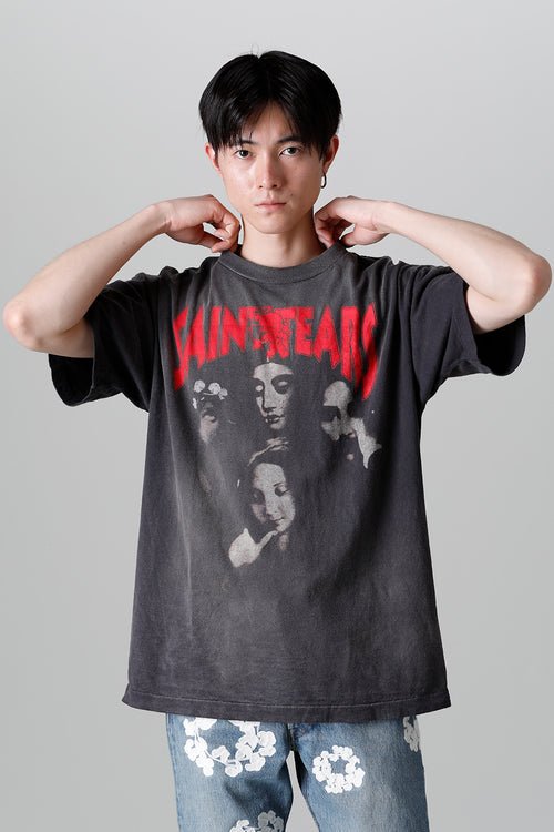 DENIM TEARS × ©SAINT M×××××× "SAINT TEARS" FACES Short sleeve T-shirt - SAINT Mxxxxxx