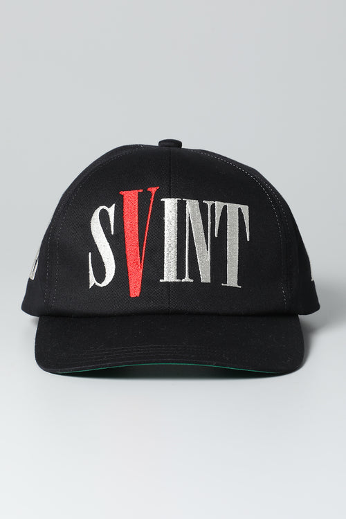 VLONE × ©SAINT M×××××× Cap Black - SAINT Mxxxxxx