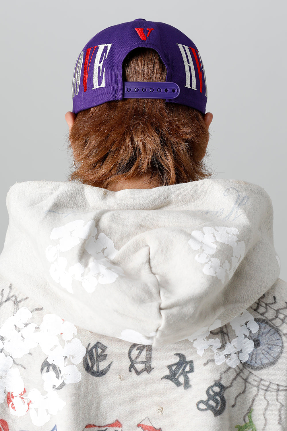 SM-S22-0000-082 | VLONE × ©SAINT M×××××× Cap Purple | SAINT 