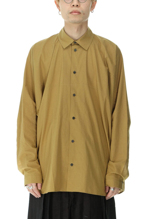 SHIRT#80 MUSTARD SOFT COTTON SHIRTING - JAN-JAN VAN ESSCHE