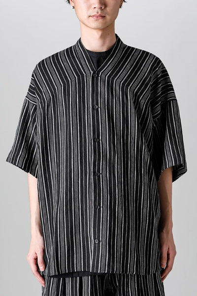 SHIRT #93 CONTRAST STRIPE LINEN BATIST - JAN-JAN VAN ESSCHE