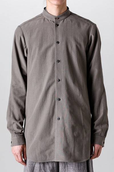 Shirt Cotton / silk / viscose Mud-Gray - DEVOA