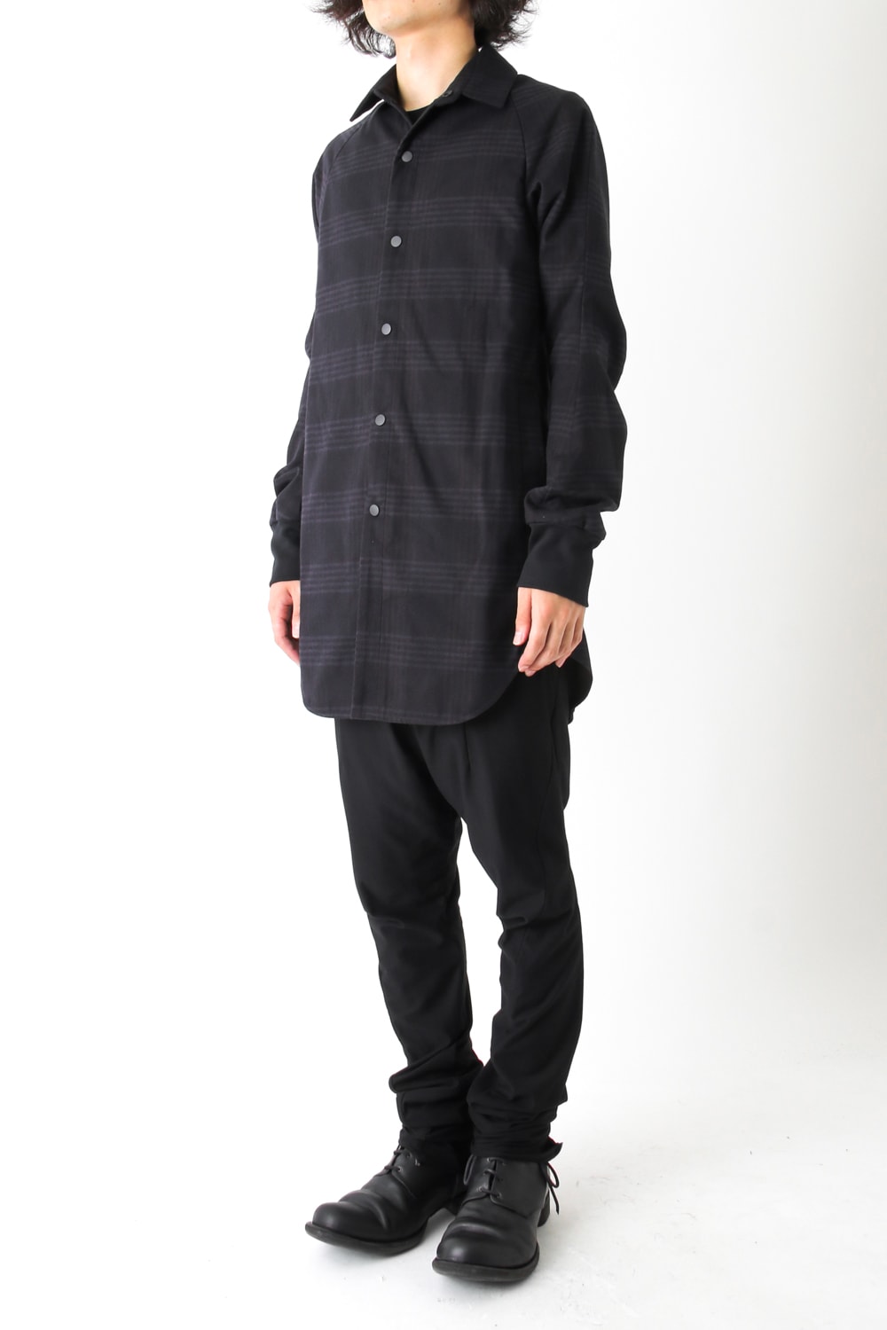 SHP-OSC | Fascinate Limited Long Shirt Silk Check | DEVOA | 通販 ...