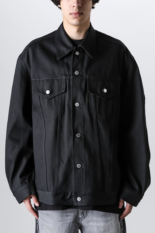 back gusset sleeve tracker jacket. black - TAKAHIROMIYASHITATheSoloIst