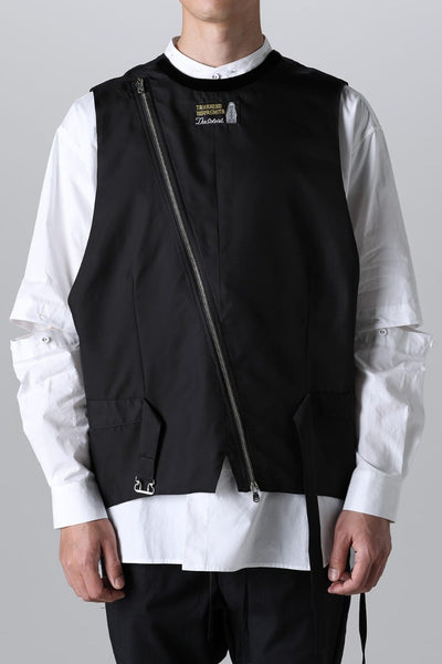 new two-way zip reverse odd vest.(solid) - TAKAHIROMIYASHITATheSoloIst