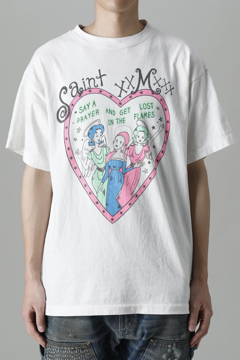 SAINT MICHAEL Mxxxxxx HEART 白 セントマイケル