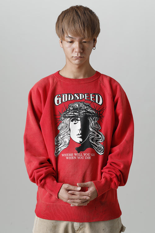 Godspeed Raglan sleeve Sweat shirt - SAINT Mxxxxxx