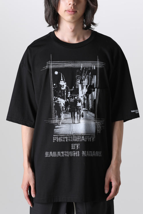 Oversized S/S Pocket tee (Thoughts to synchronize.) - TAKAHIROMIYASHITATheSoloIst