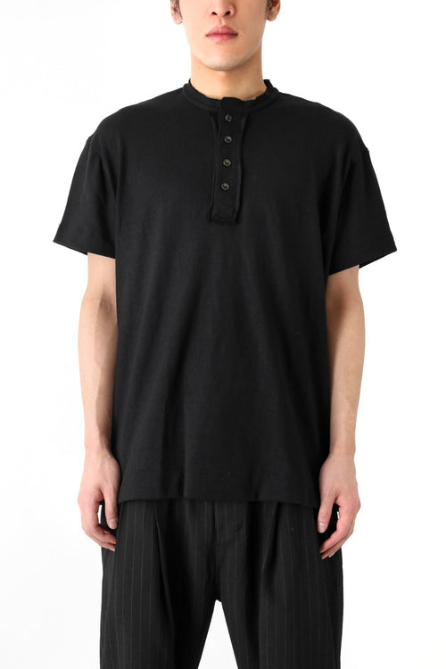 Placket Collar Oversized T-Shirt - Song for the Mute