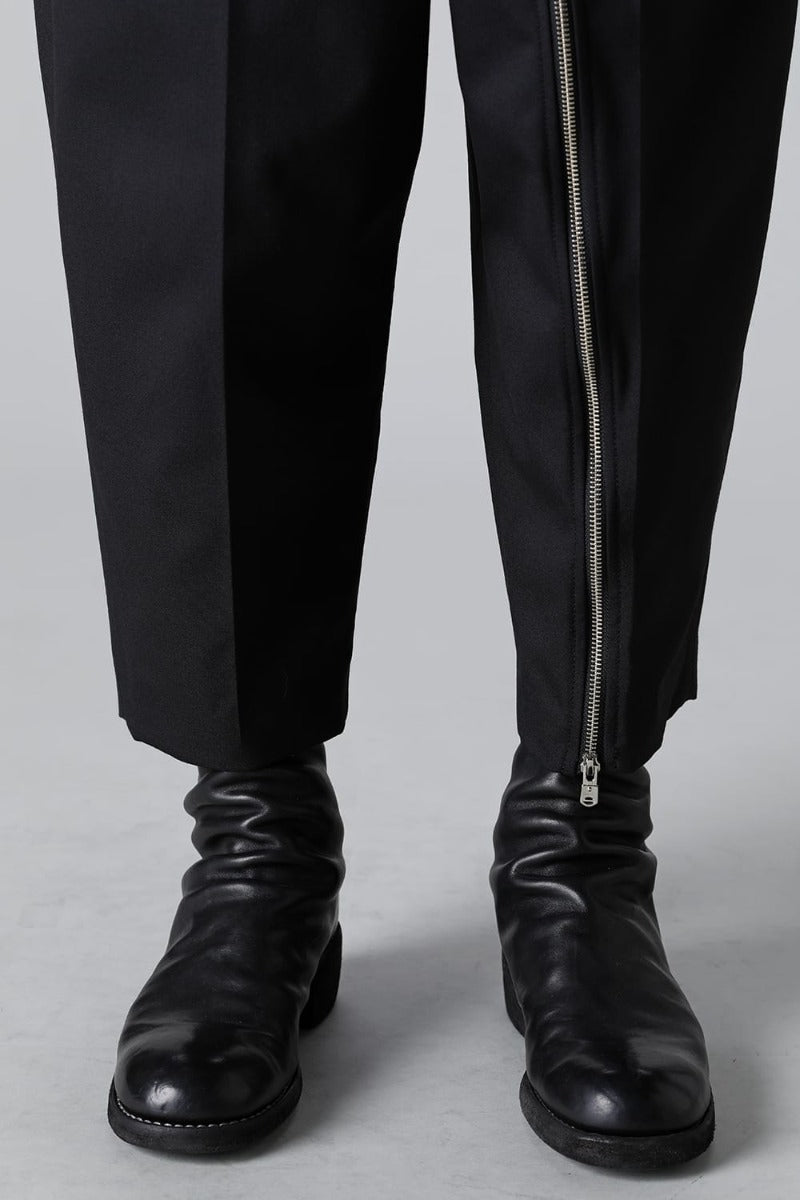 超お買い得！】 reverse cropped baggy zipper pant 46 - パンツ