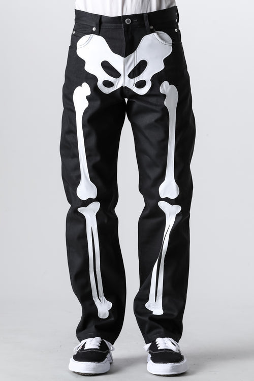 loose fit jean.(bone) black x white bone - TAKAHIROMIYASHITATheSoloIst