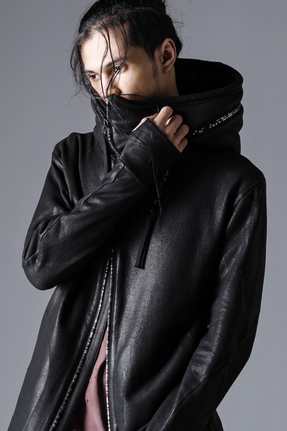 DEVOA デヴォア Zip Hoody フーデッド ジップ ブルゾン 黒 4