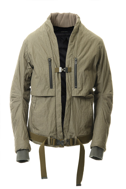 NC Damp down Bomber jacket Khaki - D.HYGEN