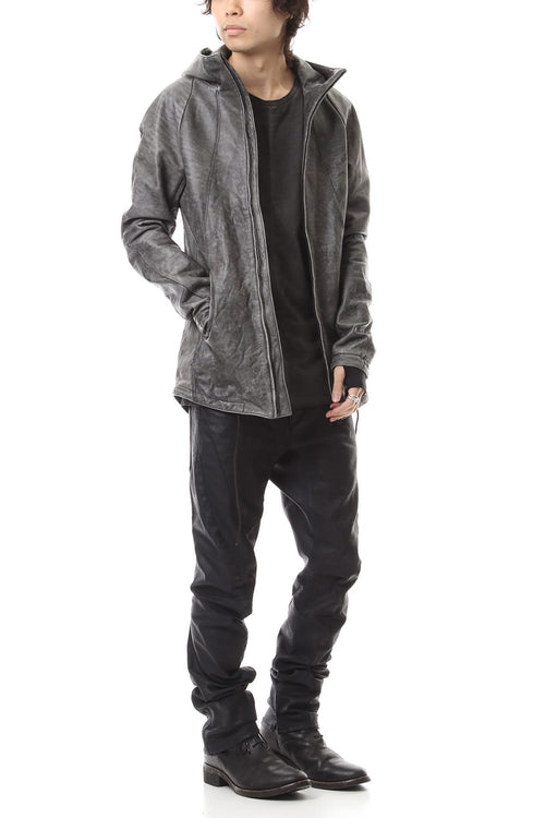 Ash Dye Hose Leather Hood JKT - D.HYGEN