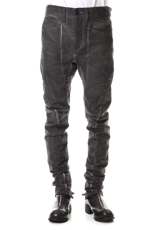 Dirty Coating Cold Dyed Curve Slim Pants - ST107-0049A Charcoal - D.HYGEN - ディーハイゲン