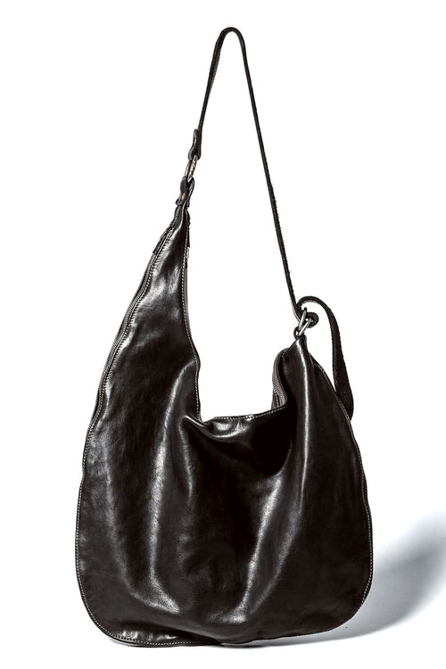 Round Zip Shoulder Bag Soft Horse Full Grain Leather-SZ01 CV60T - Guidi