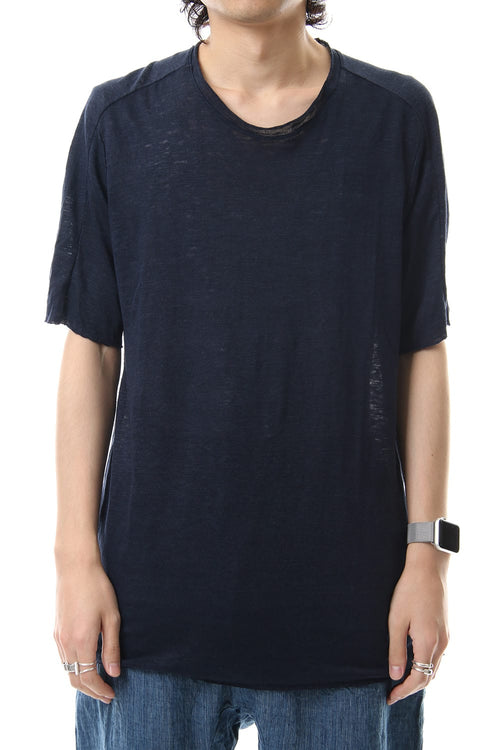 Linen Jersey T-shirts Navy - ware