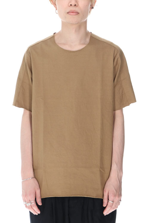 High Density Cotton Jersey Short Sleeve T-shirts Kahki / Beige - ware