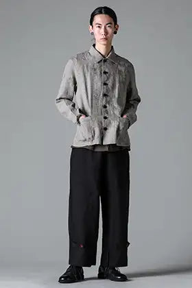 PENG TAI 24SS Hand Dye Long Sleeve Shirt Styling