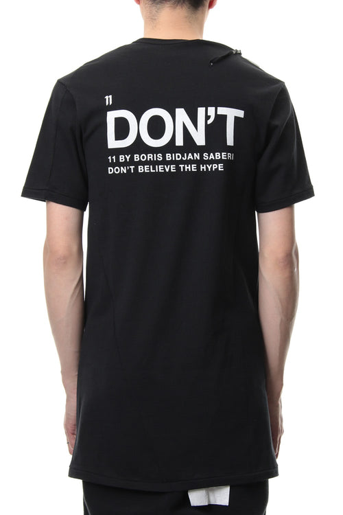 "DON'T" T-shirt - 11 BY BORIS BIDJAN SABERI - イレブン バイ ボリス ビジャン サベリ