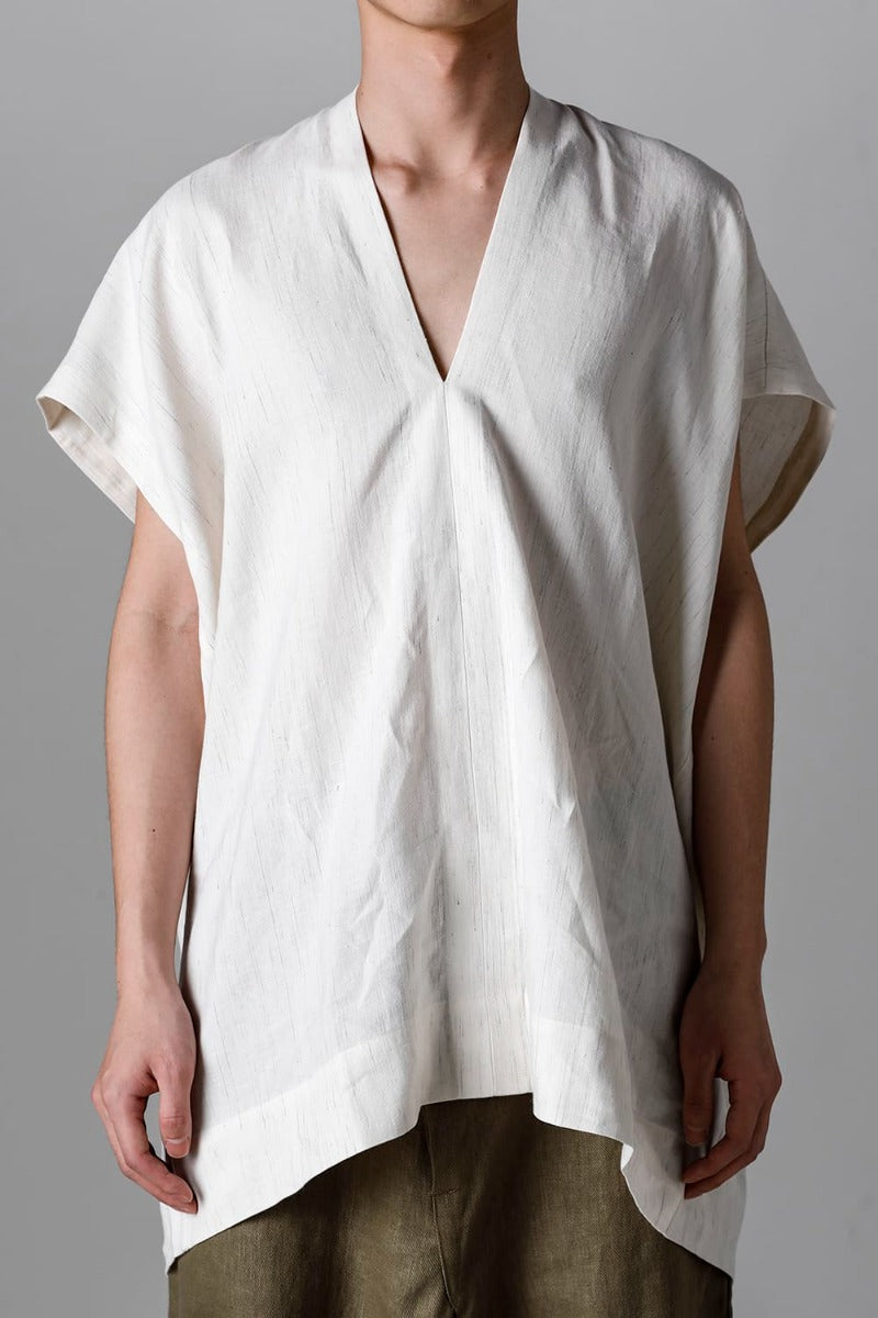 TUNIC#30 | TUNIC #30 WIND KASURI LINEN COTTON CLOTH | JAN-JAN VAN