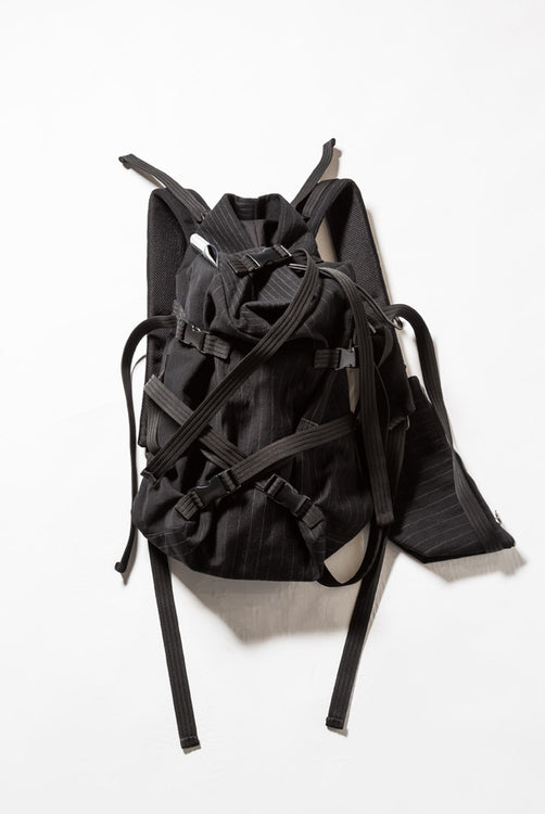 'macromauro' Striped backpack small - The Viridi-anne