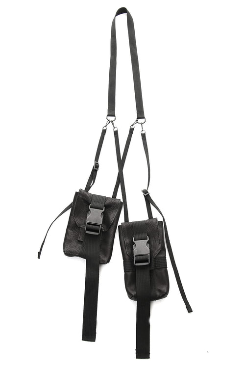 Neck Pouch (Double) Black - The Viridi-anne