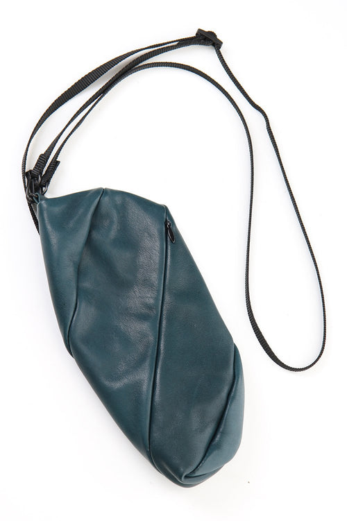 Lamb leather Neck pouch - Beau Green - The Viridi-anne