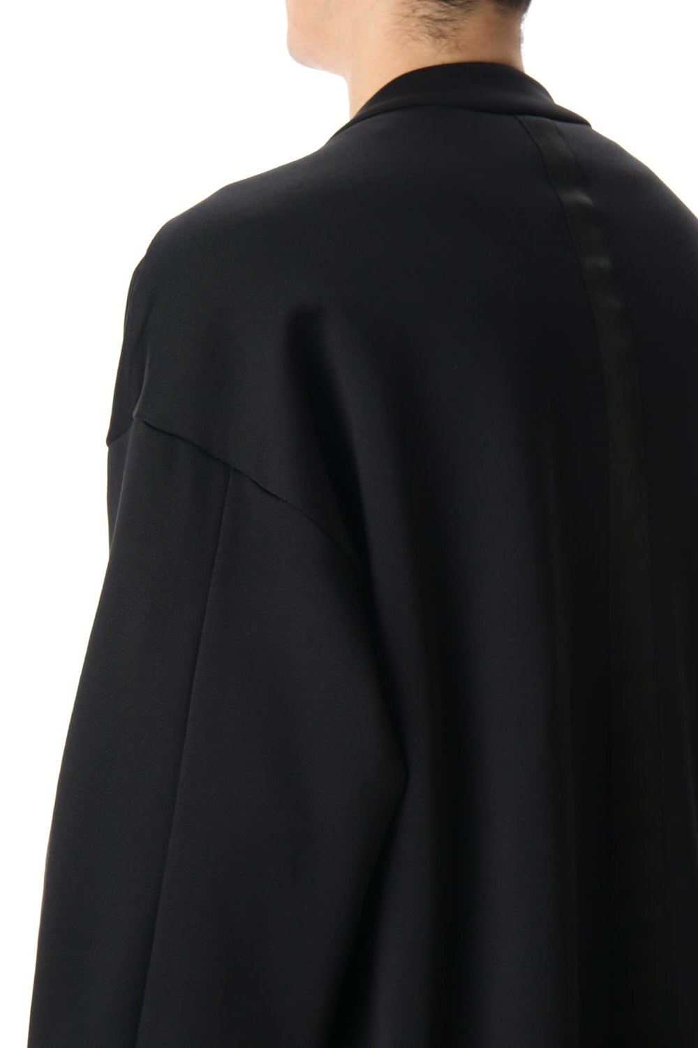 Cotton Nylon Fleece-Lined Kimono Jacket